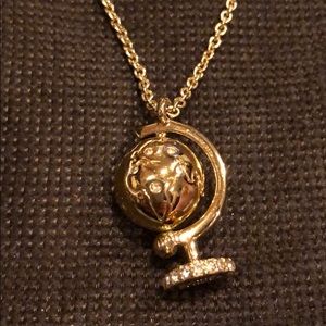 Kate Spade “going places” Globe Necklace